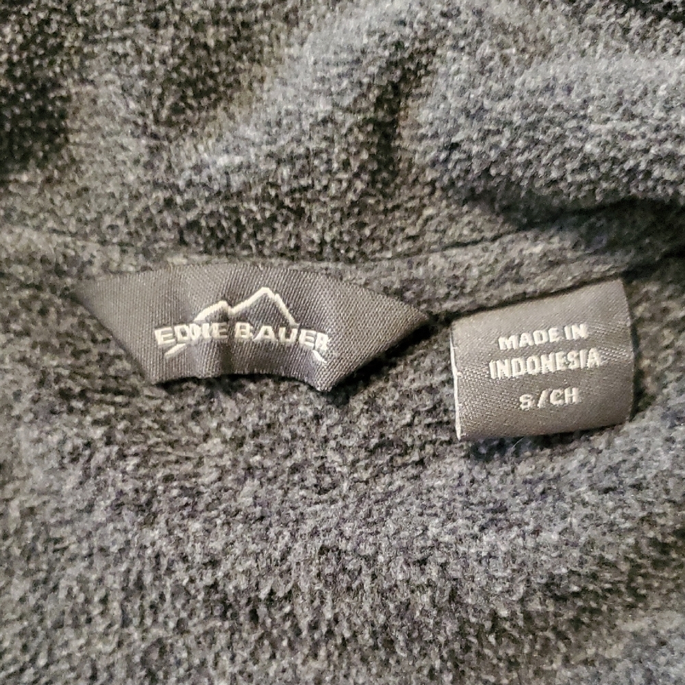 Eddie Bauer Gray and Yellow Women's Quarter Zip Sweater - Picture 2 of 9